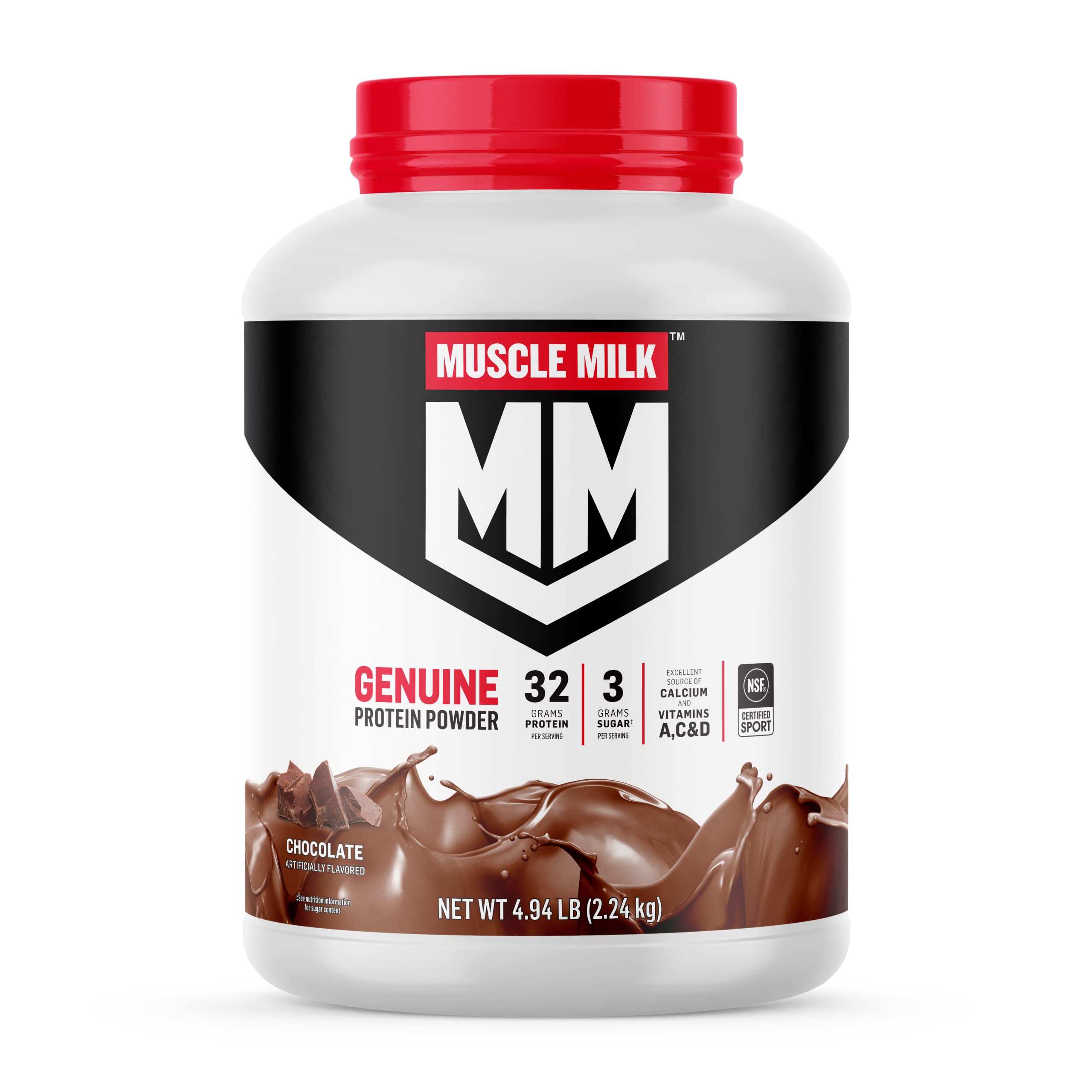 Muscle Milk Genuine Protein Powder Chocolate |94 Pound 32 Servings Energy Boosting Snack for Athletes
| Muscle Milk Gen